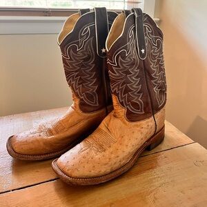 Ostrich Leather Tony Lama Boots.